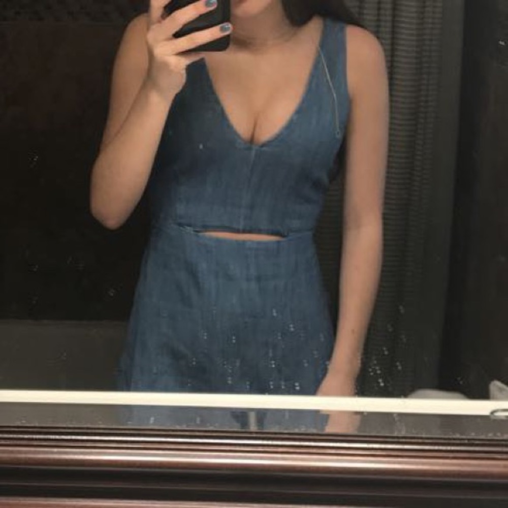 Jean texture dress